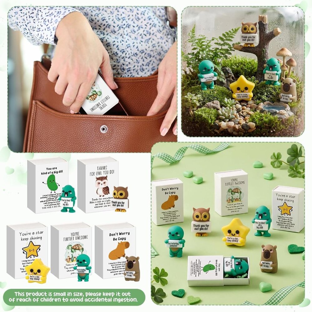 100 Set Bulk Valentines Day Gifts for Coworkers Employee Small Funny Desk Pets C - Picture 5 of 7